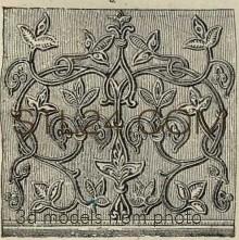 Панели резные (CARVED PANEL_1913 -  | 3D model 3DSMAX / OBJ / STL) 3D модель для ЧПУ станка